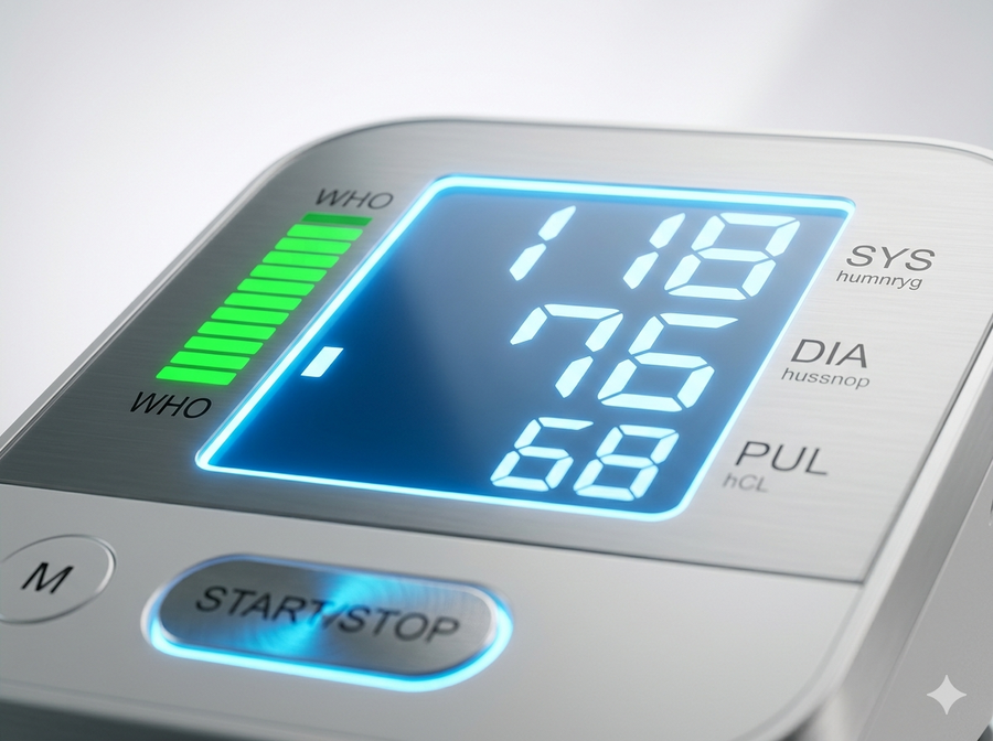 Digital Blood Pressure Monitor | Upper Arm Automatic BP Machine with Large LCD Display, Memory Storage & Voice Function - Feature 1