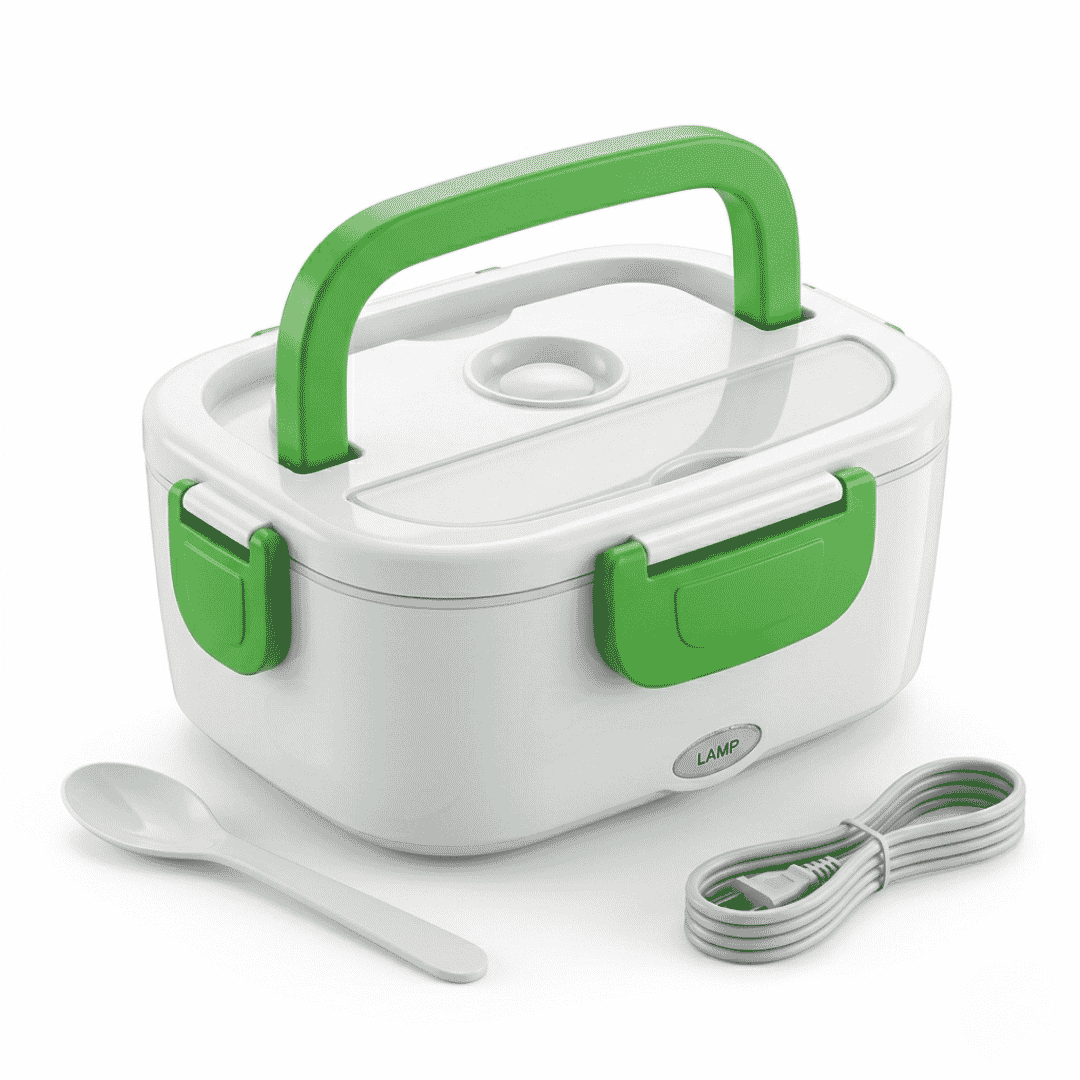 Portable Electric Heating Lunch Box with Leak-Proof Design & Soup Tray