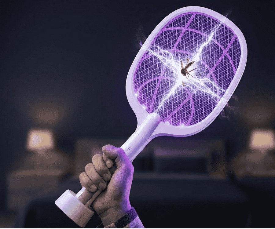 Nova USB Rechargeable Mosquito Racket | ME-903 Model | | Electric Insect Killer Swatter |  For Indoor & Outdoor Use - Feature 2